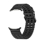 For Samsung Galaxy Watch Ultra 47mm Kalebol Porous Breathable Silicone Watch Band(Black)