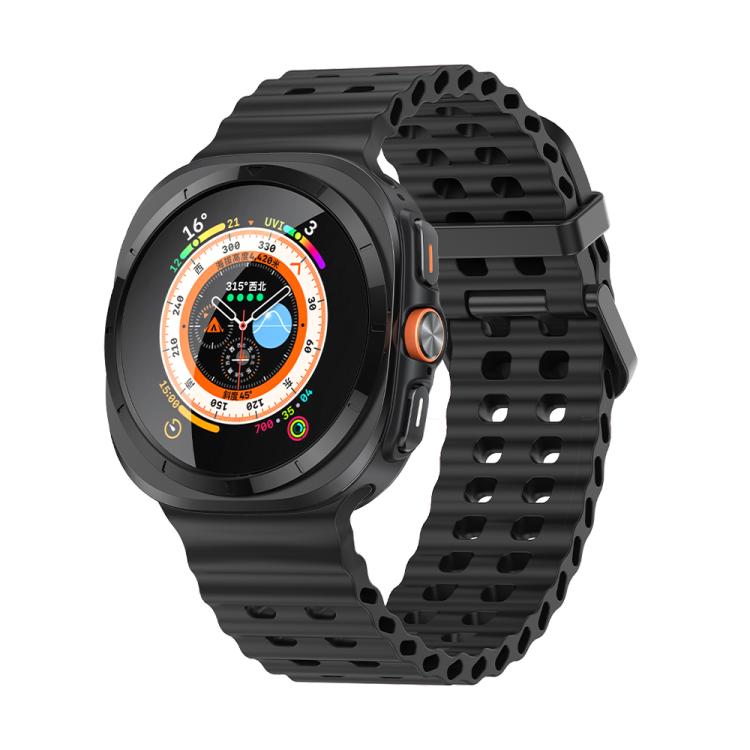 For Samsung Galaxy Watch Ultra 47mm Kalebol Porous Breathable Silicone Watch Band(Black) - free shipping - PMc TechLife - Order now!