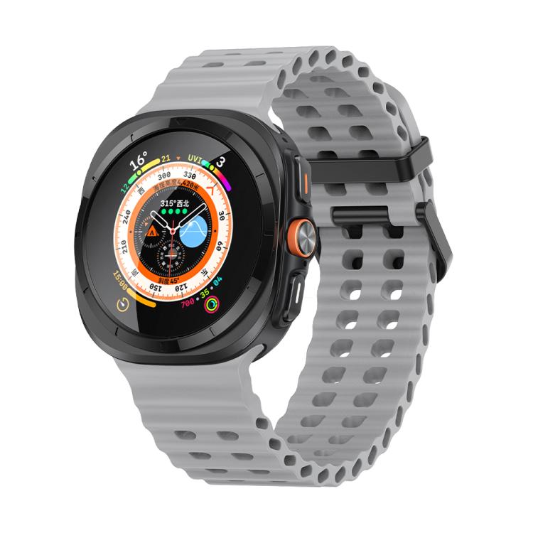 For Samsung Galaxy Watch Ultra 47mm Kalebol Porous Breathable Silicone Watch Band(Grey) - free shipping - PMc TechLife - Order now!