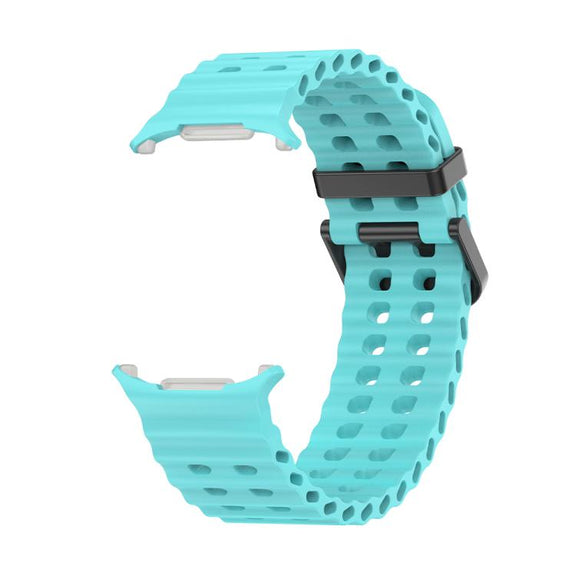 For Samsung Galaxy Watch Ultra 47mm / Ultra 2025 Kalebol Porous Breathable Silicone Watch Band(Teal)