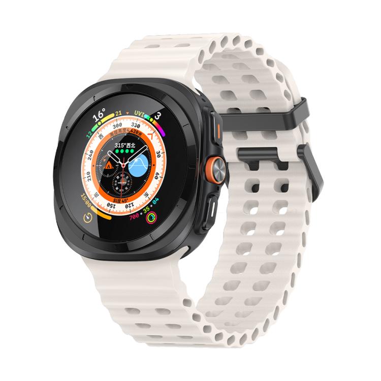 For Samsung Galaxy Watch Ultra 47mm Kalebol Porous Breathable Silicone Watch Band(Starlight) - free shipping - PMc TechLife - Order now!