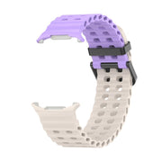 For Samsung Galaxy Watch Ultra 47mm Kalebol Porous Breathable Silicone Watch Band(Starlight Purple)