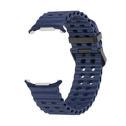For Samsung Galaxy Watch Ultra 47mm Kalebol Porous Breathable Silicone Watch Band(Blue)