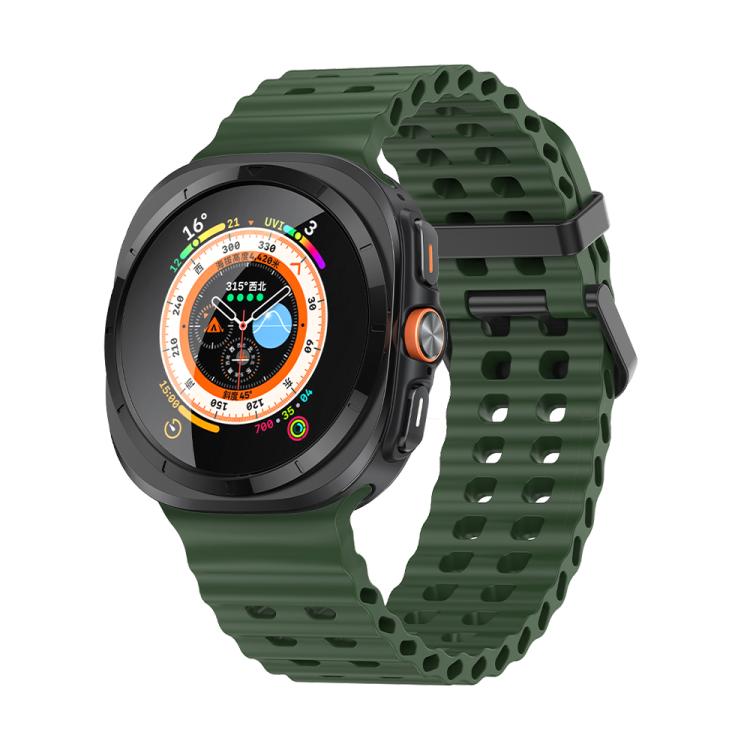 For Samsung Galaxy Watch Ultra 47mm Kalebol Porous Breathable Silicone Watch Band(Green) - free shipping - PMc TechLife - Order now!