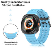 For Samsung Galaxy Watch Ultra 47mm Kalebol Porous Breathable Silicone Watch Band(White)