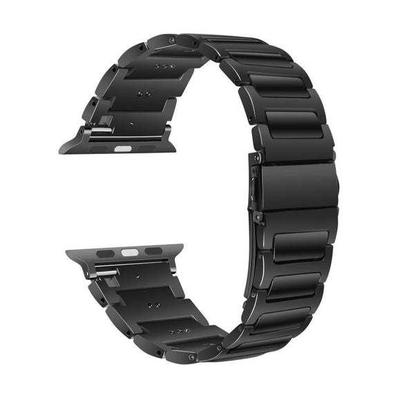 For Apple Watch 46mm / 49mm / 45mm / 44mm Kalebol Tooling Metal Zinc Alloy Watch Band(Black)