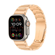 For Apple Watch 46mm / 49mm / 45mm / 44mm Kalebol Tooling Metal Zinc Alloy Watch Band(Rose Gold)