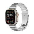 For Apple Watch 46mm / 49mm / 45mm / 44mm Kalebol Tooling Metal Zinc Alloy Watch Band(Silver Black) - free shipping - PMc TechLife - Order now!