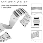 For Apple Watch 46mm / 49mm / 45mm / 44mm Kalebol Tooling Metal Zinc Alloy Watch Band(Silver Black)