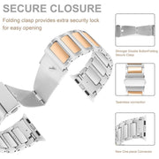 For Apple Watch 46mm / 49mm / 45mm / 44mm Kalebol Tooling Metal Zinc Alloy Watch Band(Silver Rose Gold)
