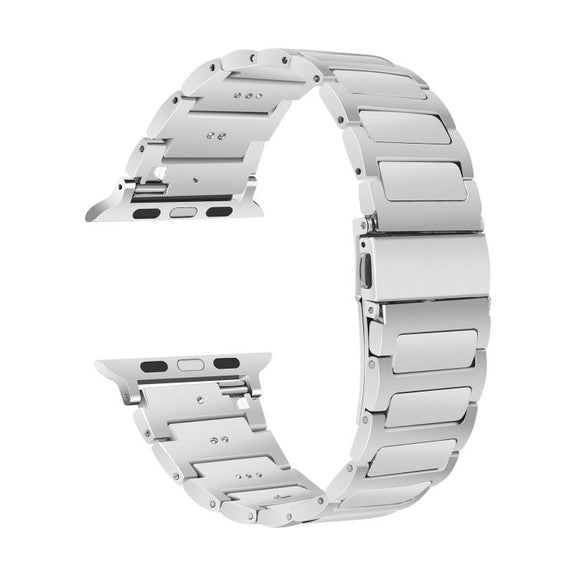 For Apple Watch 46mm / 49mm / 45mm / 44mm Kalebol Tooling Metal Zinc Alloy Watch Band(Silver)