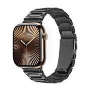 For Apple Watch 42mm / 41mm / 40mm / 38mm Kalebol Tooling Metal Zinc Alloy Watch Band(Black)