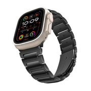 For Apple Watch 42mm / 41mm / 40mm / 38mm Kalebol Tooling Metal Zinc Alloy Watch Band(Black)