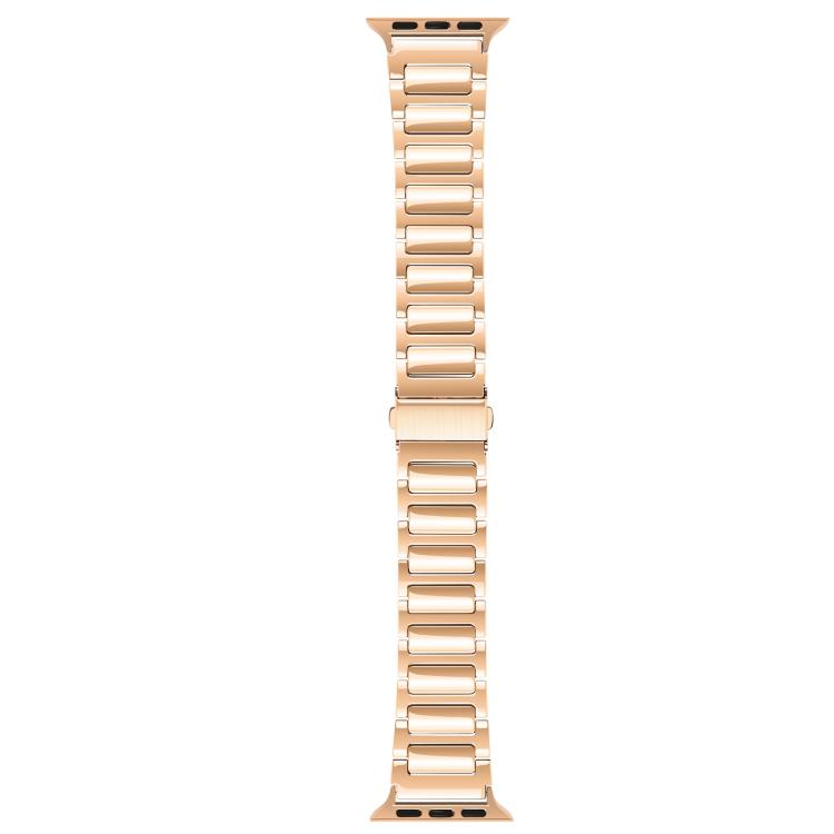 For Apple Watch 42mm / 41mm / 40mm / 38mm Kalebol Tooling Metal Zinc Alloy Watch Band(Rose Gold)