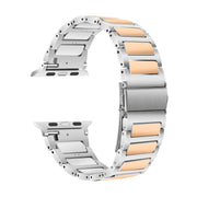For Apple Watch 42mm / 41mm / 40mm / 38mm Kalebol Tooling Metal Zinc Alloy Watch Band(Silver Rose Gold)