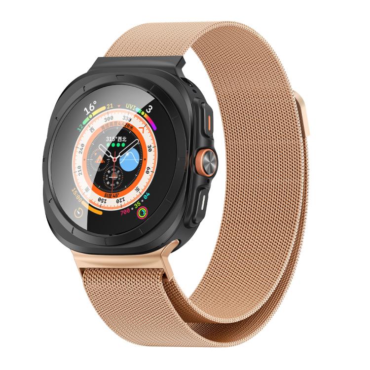 For Samsung Galaxy Watch Ultra 47mm Kalebol Milanese Stainless Steel Watch Band(Rose Gold) - free shipping - PMc TechLife - Order now!