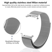 For Samsung Galaxy Watch Ultra 47mm Kalebol Milanese Stainless Steel Watch Band(Silver)