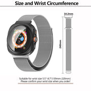 For Samsung Galaxy Watch Ultra 47mm Kalebol Milanese Stainless Steel Watch Band(Silver)