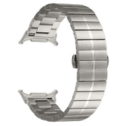 For Samsung Galaxy Watch Ultra 47mm Kalebol One-bead Stainless Steel Watch Band(Titanium)