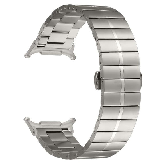 For Samsung Galaxy Watch Ultra 47mm Kalebol One-bead Stainless Steel Watch Band(Titanium)