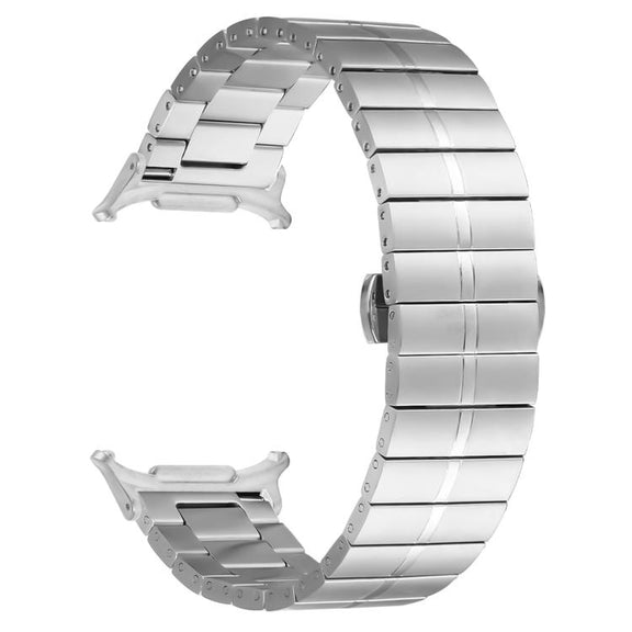 For Samsung Galaxy Watch Ultra 47mm Kalebol One-bead Stainless Steel Watch Band(Silver)