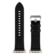 For Apple Watch 46mm / 49mm / 45mm / 44mm Kalebol Genuine Leather Watch Band(Titanium Black)