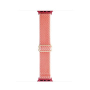 For Apple Watch 46mm / 49mm / 45mm / 44mm Kalebol Eight Buckle Wavy Braided Nylon Watch Band(Orange)