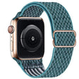 For Apple Watch 46mm / 49mm / 45mm / 44mm Kalebol Eight Buckle Wavy Braided Nylon Watch Band(Emerald Green) - Watch Bands by Kalebol | Online Shopping South Africa | PMC TechLife | Buy Now Pay Later Mobicred