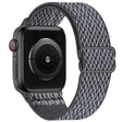 For Apple Watch 46mm / 49mm / 45mm / 44mm Kalebol Eight Buckle Wavy Braided Nylon Watch Band(Grey) - Watch Bands by Kalebol | Online Shopping South Africa | PMC TechLife | Buy Now Pay Later Mobicred
