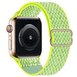 For Apple Watch 46mm / 49mm / 45mm / 44mm Kalebol Eight Buckle Wavy Braided Nylon Watch Band(Bright Green) - Watch Bands by Kalebol | Online Shopping South Africa | PMC TechLife | Buy Now Pay Later Mobicred