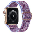 For Apple Watch 46mm / 49mm / 45mm / 44mm Kalebol Eight Buckle Wavy Braided Nylon Watch Band(Purple) - Watch Bands by Kalebol | Online Shopping South Africa | PMC TechLife | Buy Now Pay Later Mobicred