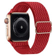 For Apple Watch 46mm / 49mm / 45mm / 44mm Kalebol Eight Buckle Wavy Braided Nylon Watch Band(Red) - Watch Bands by Kalebol | Online Shopping South Africa | PMC TechLife | Buy Now Pay Later Mobicred