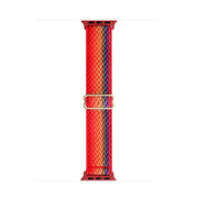 For Apple Watch 42mm / 41mm / 40mm / 38mm Kalebol Eight Buckle Wavy Braided Nylon Watch Band(Rainbow)