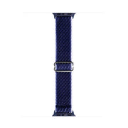 For Apple Watch 42mm / 41mm / 40mm / 38mm Kalebol Eight Buckle Wavy Braided Nylon Watch Band(Navy Blue)