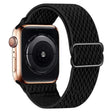 For Apple Watch 42mm / 41mm / 40mm / 38mm Kalebol Eight Buckle Wavy Braided Nylon Watch Band(Black) - Watch Bands by Kalebol | Online Shopping South Africa | PMC TechLife | Buy Now Pay Later Mobicred