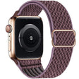 For Apple Watch 42mm / 41mm / 40mm / 38mm Kalebol Eight Buckle Wavy Braided Nylon Watch Band(Grey Purple) - Watch Bands by Kalebol | Online Shopping South Africa | PMC TechLife | Buy Now Pay Later Mobicred