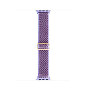 For Apple Watch 42mm / 41mm / 40mm / 38mm Kalebol Eight Buckle Wavy Braided Nylon Watch Band(Purple)