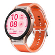 For Samsung Galaxy Watch 7  / 6 / 5 / 4 Kalebol Glacier Transparent Silicone Watch Band(Orange) - free shipping - PMc TechLife - Order now!