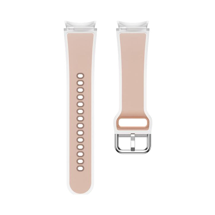 For Samsung Galaxy Watch 7  / 6 / 5 / 4 Kalebol Glacier Transparent Silicone Watch Band(Pink)