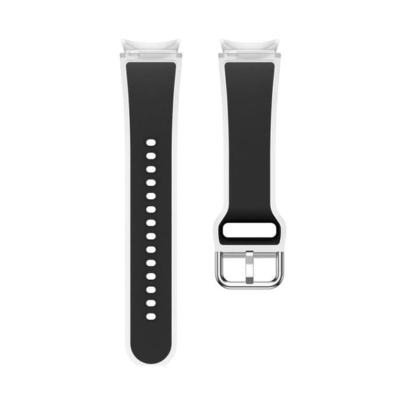 For Samsung Galaxy Watch 7  / 6 / 5 / 4 Kalebol Glacier Transparent Silicone Watch Band(Black)