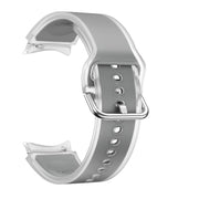 For Samsung Galaxy Watch 7  / 6 / 5 / 4 Kalebol Glacier Transparent Silicone Watch Band(Light Grey)