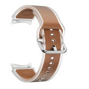 For Samsung Galaxy Watch 7  / 6 / 5 / 4 Kalebol Glacier Transparent Silicone Watch Band(Dark Brown)