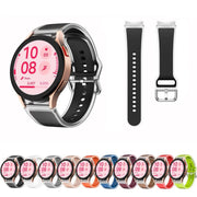 For Samsung Galaxy Watch 7  / 6 / 5 / 4 Kalebol Glacier Transparent Silicone Watch Band(Red)