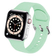 For Apple Watch 46mm / 49mm / 45mm / 44mm Kalebol Metal Pin Buckle Silicone Watch Band(Cyan) - Watch Bands by Kalebol | Online Shopping South Africa | PMC TechLife | Buy Now Pay Later Mobicred
