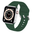 For Apple Watch 46mm / 49mm / 45mm / 44mm Kalebol Metal Pin Buckle Silicone Watch Band(Dark Green) - Watch Bands by Kalebol | Online Shopping South Africa | PMC TechLife | Buy Now Pay Later Mobicred
