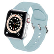 For Apple Watch 42mm / 41mm / 40mm / 38mm Kalebol Metal Pin Buckle Silicone Watch Band(Mint Green) - Watch Bands by Kalebol | Online Shopping South Africa | PMC TechLife | Buy Now Pay Later Mobicred