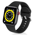 For Apple Watch 42mm / 41mm / 40mm / 38mm Kalebol Metal Pin Buckle Silicone Watch Band(Black) - Watch Bands by Kalebol | Online Shopping South Africa | PMC TechLife | Buy Now Pay Later Mobicred