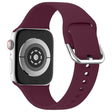 For Apple Watch 42mm / 41mm / 40mm / 38mm Kalebol Metal Pin Buckle Silicone Watch Band(Wine Red) - Watch Bands by Kalebol | Online Shopping South Africa | PMC TechLife | Buy Now Pay Later Mobicred