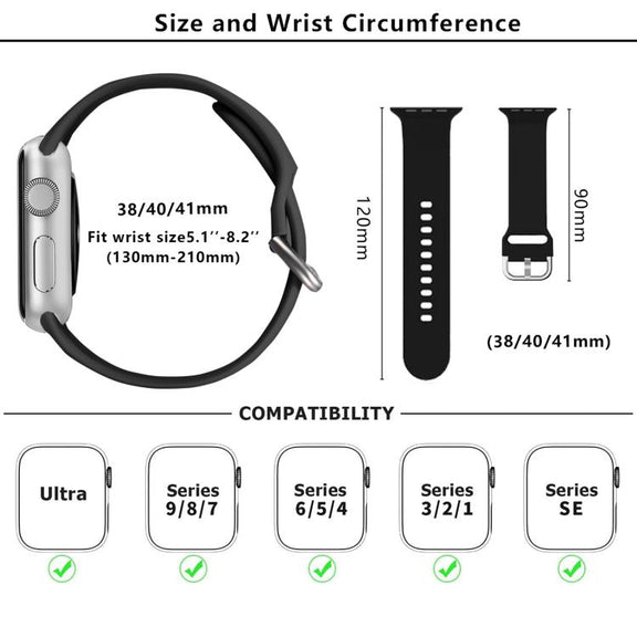 For Apple Watch 46mm / 49mm / 45mm / 44mm Kalebol Metal Pin Buckle Silicone Watch Band(Bright Pink)