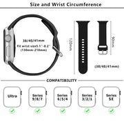 For Apple Watch 42mm / 41mm / 40mm / 38mm Kalebol Metal Pin Buckle Silicone Watch Band(Wine Red)